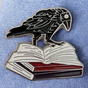 Reading Raven Enamel Pin